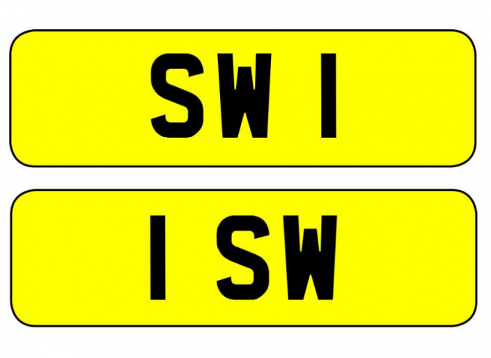 SW 1 and 1 SW pair of cherished number plates sold at auction – Simply ...